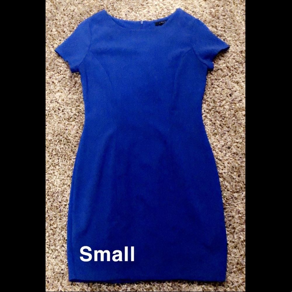 Royal Blue dress.